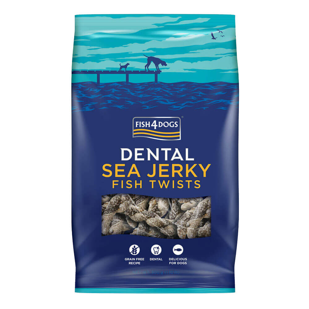 [24078] Fish4Dogs Dental Sea Jerky Fish Twists  (100 gr)