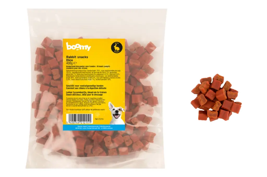 Boomy Rabbit snacks dice 400 gr
