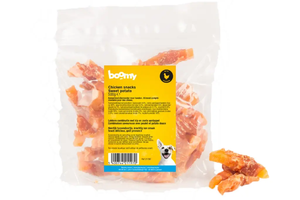 Boomy Chicken snacks sweet potato 500gr