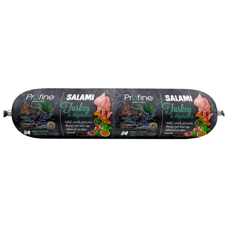Profine salami Kalkoen en Groenten 800 gr    